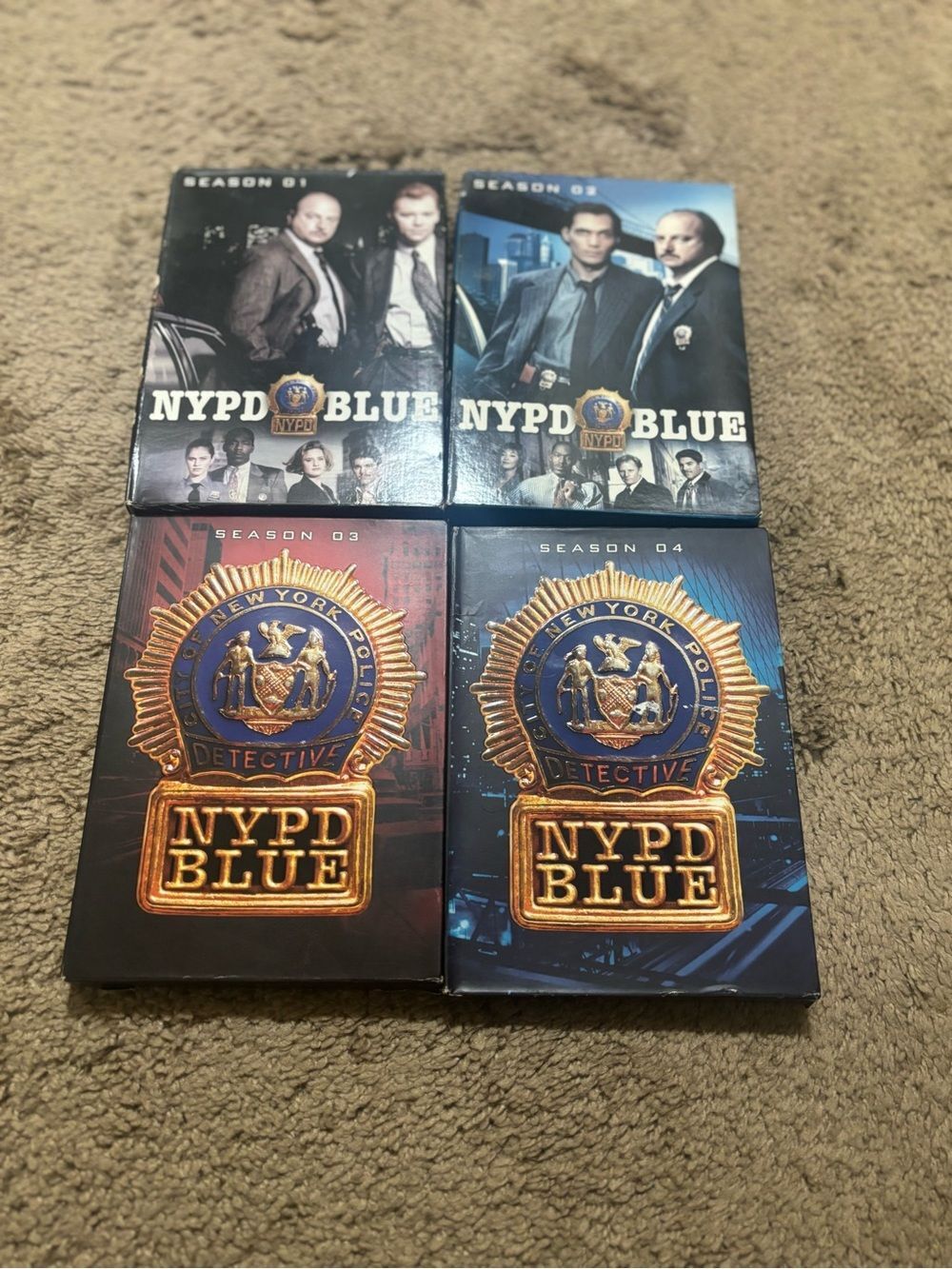 NYPD Blue DVD Box Set Seasons 1-4 - Blue & Gold Covers